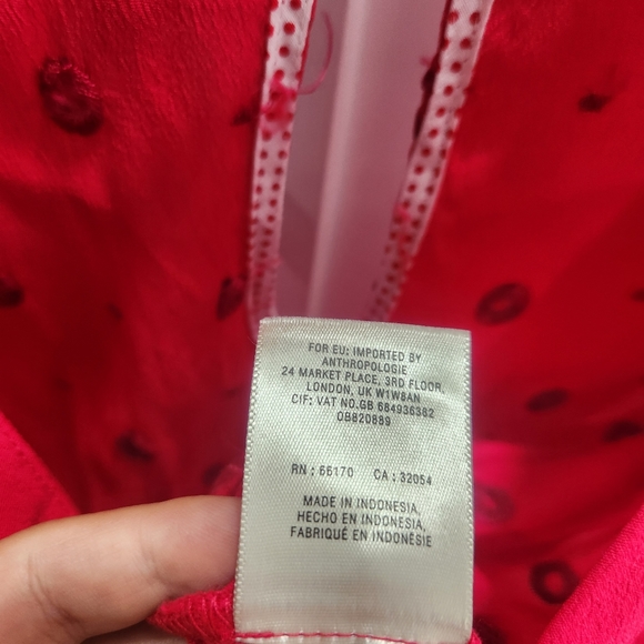 Anthropologie Ett:twa Greenbrier Embroidered Romper Pink Small - Picture 16 of 16